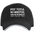 Sapca neagra credo, Pot totul in Hristos